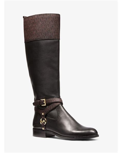 michael kors two tone riding boots macys|Preston Two.